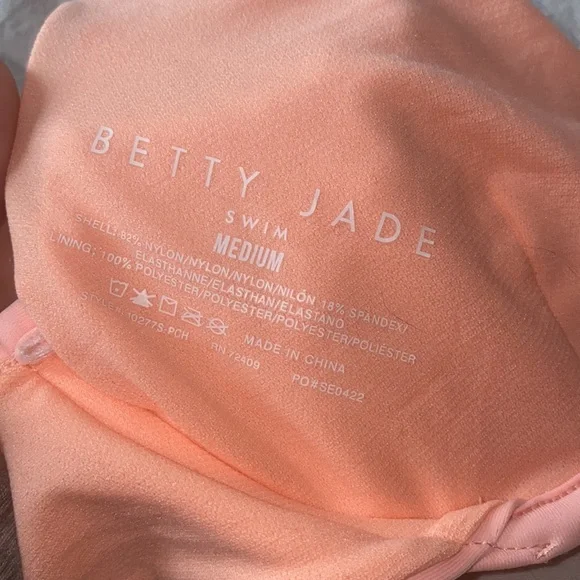 Peach two piece swimsuit - Picture 7 of 11